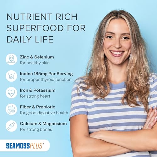 Power By Naturals Sea Moss Plus - USDA Certified Organic Wildcrafted Irish Seamoss
