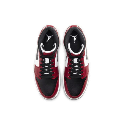 Nike Mens Air Jordan 1 Mid "Chicago Black Toe" Basketball Sneakers (11.5)