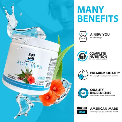 Yes You Can! Organic Aloe Vera Drink Mix - Super Greens Powder - Energy Drink Powder