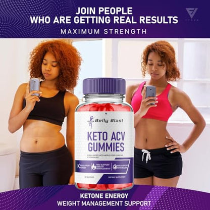 (3 Pack) Belly Blast Keto ACV Gummies, Belly Blast Keto + ACV Gummies Advanced Weight
