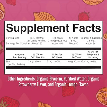 Mary Ruth's, Ionic Zinc Strawberry Lemon Organic, 4 Fl Oz