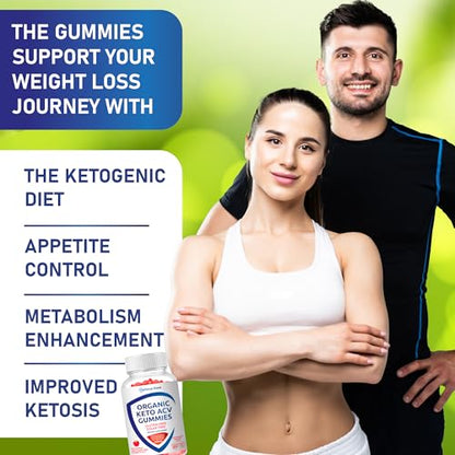 Organic Keto ACV Gummy Advanced Weight Loss - Gluten & Sugar Free Pro Active Rapid Belly