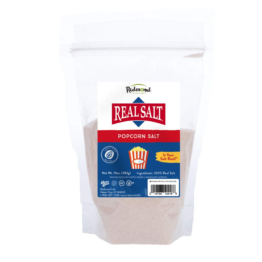 REDMOND Real Sea Salt - Natural Unrefined Gluten Free Fine, 26 Ounce Pouch (1 Pack)