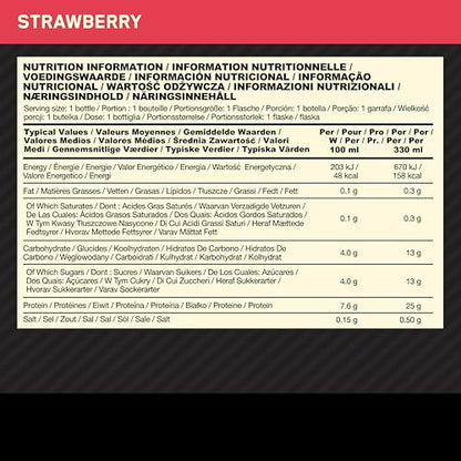 Optimum Nutrition High Protein Shake Bottles, Ready To Drink Healthy Snacks, No added