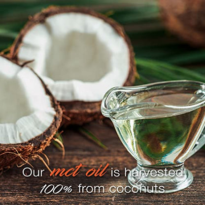 200mg Caffeine Pills - MCT Oil from 100% Coconuts + 100mg L-Theanine, Advanced Energy