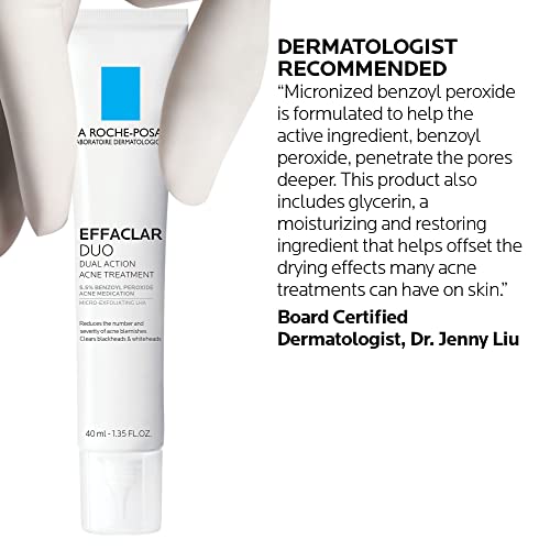 La Roche-Posay Effaclar Duo Dual Action Acne Spot Treatment Cream with Benzoyl Peroxid