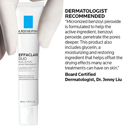 La Roche-Posay Effaclar Duo Dual Action Acne Spot Treatment Cream with Benzoyl Peroxid