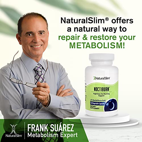 NaturalSlim NoctiBurn Night Fat Burning Support & Metabolism Support Supplements with Essentials