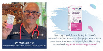 VagiBiom Probioitc Suppository Convenient Travel Pack with 2 Suppositories