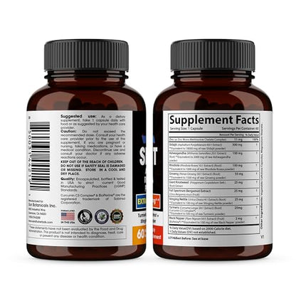Sandhu Herbals Shilajit Pure Himalayan 23200mg All in 1 supplement, 60 capsules