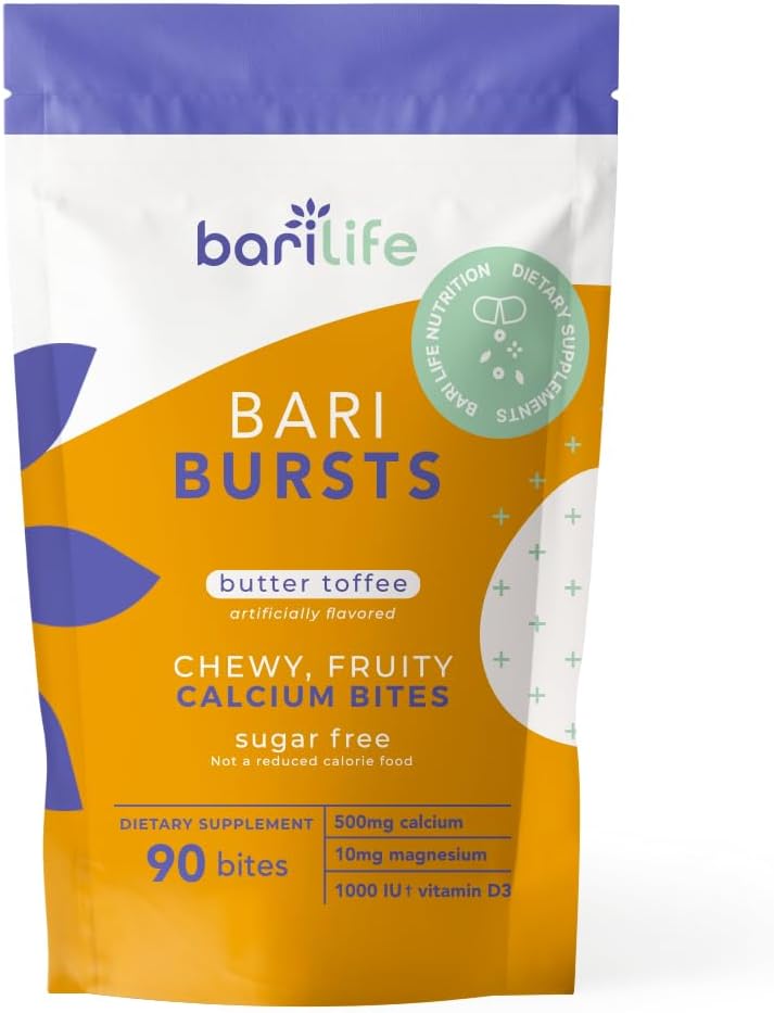Bari Life Post-Op, Gastric Sleeve, Gastric Bypass Vitamin and Supplement Starter Kit (Butter Toffee)