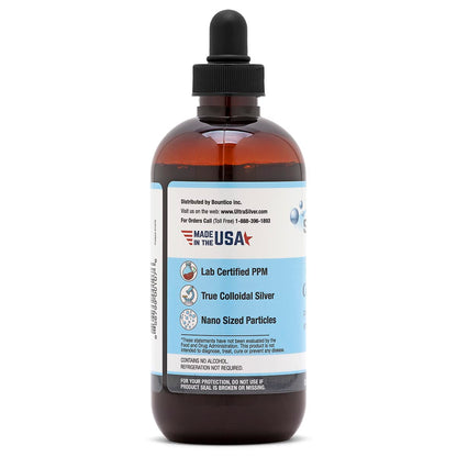 Ultra Silver® Colloidal Silver | 1,000 PPM, 4 Oz (118mL) | Mineral Supplement | True Colloidal Silver - with Dropper