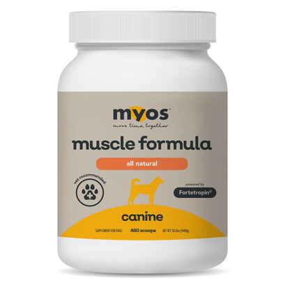 Powered by Fortetropin All-Natural Dog Muscle Builder and Mobility Support Supplement for Strength and Recovery - Helps Reduce Muscle Loss Due to Normal Aging, 360g
