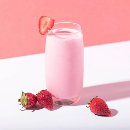 Ketologie Keto Collagen Shake (Strawberry) - with Coconut Oil, Probiotics, Grass Fed Hydrolyze