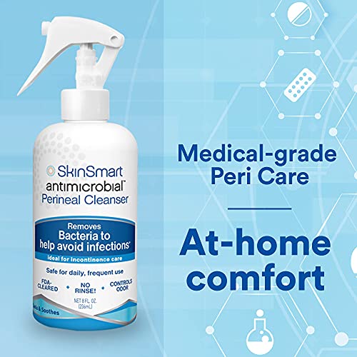 SkinSmart Antimicrobial Perineal Cleanser, Ideal for Incontinence Care