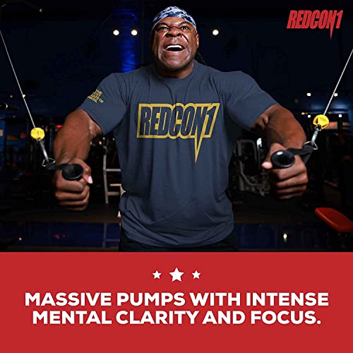 REDCON1 Total War Preworkout (Blue Lemonade) & Big Noise Non-Stim Preworkout Powder (Watermelon) Stack - Pre Workout Duo for Energy, Focus & Endurance - Keto (2 Products, 30 Servings Each)