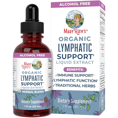 MaryRuth Organics Lymphatic Support Drops, USDA Organic Immune Support Supplement