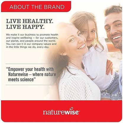 NatureWise Vitamin B Complex for Women and Men - with Folic Acid Biotin B1 B2 B3 B6