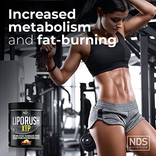 LIPORUSH NDS Nutrition XTP Thermogenic Fat Burner with L-Carnitine - Energy, Focus