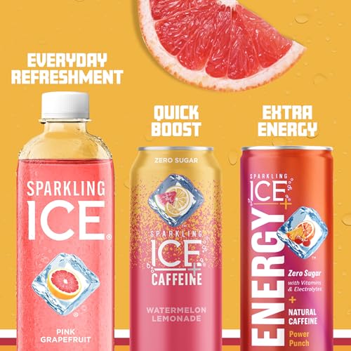 Sparkling Ice, Pink Grapefruit Sparkling Water, Zero Sugar Flavored Water, with Antioxidants