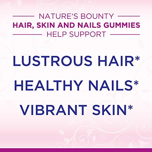 Nature's Bounty Hair Skin and Nails Vitamins with Biotin & Vitamin C Optimal Solutions