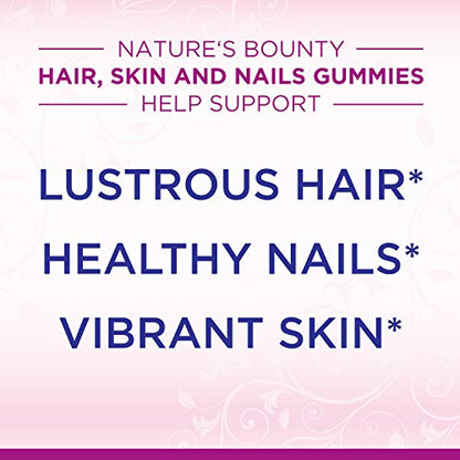 Nature's Bounty Hair Skin and Nails Vitamins with Biotin & Vitamin C Optimal Solutions