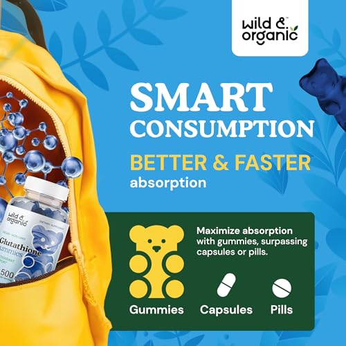 Wild & Organic Glutathione Gummies - Reduced Glutathione for Liver Cleanse