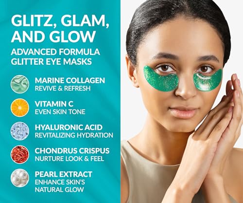 Under Eye Patches for Dark Circles and Puffy Eyes (30 Pairs), Marine Collagen Eye Gel