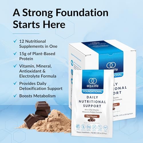 Equilife Daily Nutritional Support Travel Pks Bundle, Choc & Van, 28 Serv