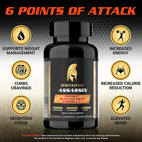 Spartasport Assassin Weight Management Formula - Weight Loss Pills for Women Men