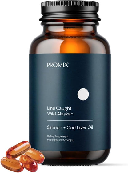 ProMix Nutrition Fish Oil + Cod Liver Supplement - 60 Softgels
