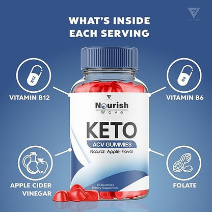 Nourish Wave Keto ACV Gummies Advanced Weight Loss Ketogenic AVC Apple Cider