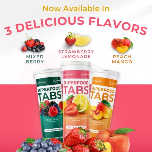 Superfood Tabs Detox Cleanse Drink - Fizzy Nutrition Supplement for Women and Men