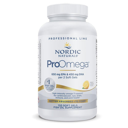 Nordic Naturals ProOmega, 1280 mg Omega-3, High Potency, Lemon, 90 Count | High Potency Fish Oil with EPA & DHA - Promotes Brain, Eye, Heart, & Immune Health - Non-GMO -90 servings