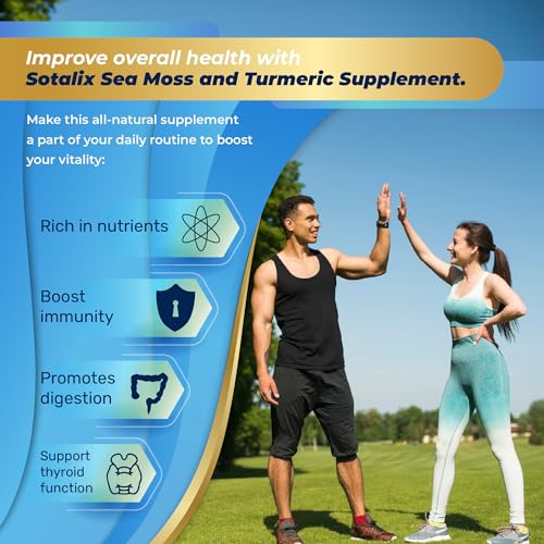 Sotalix Sea Moss Capsule 10100mg with Ashwagandha, Burdock Root, Bladderwrack
