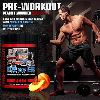 PR or ER Pre Workout Powder for Men and Women, Pre-Workout Energy Supplement