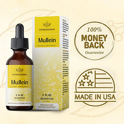 Mullein Leaf Tincture - Lung Cleanse - Vegan Lung Detox - Respiratory Health