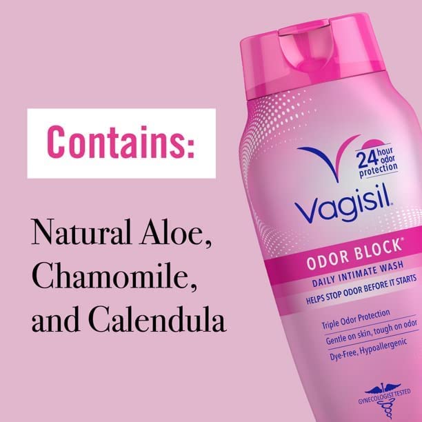 Vagisil Odor Block Daily Intimate Vaginal Wash 12 oz (Pack of 2)