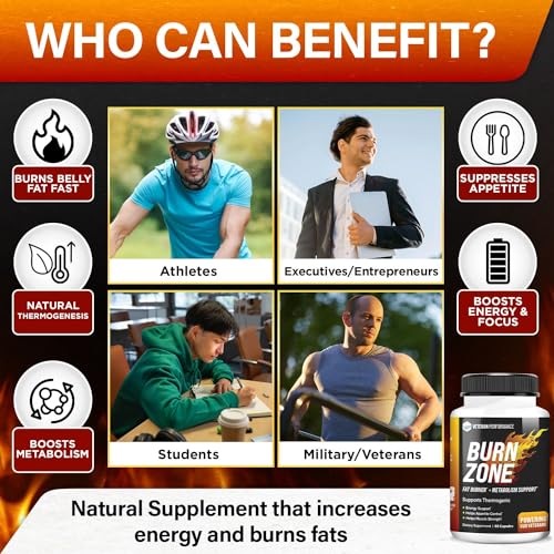 Veteran Performance Burn Zone Thermogenic Fat Burner – Metabolism Booster Appetite