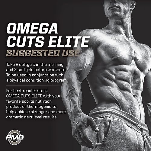 PMD Sports Omega Cuts Elite Fat Loss-Muscle Defining Formula - Omega Fatty Acids