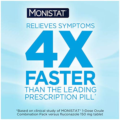 MONISTAT 1-Dose Yeast Infection Treatment, 1 Ovule Insert & External Itch Cream