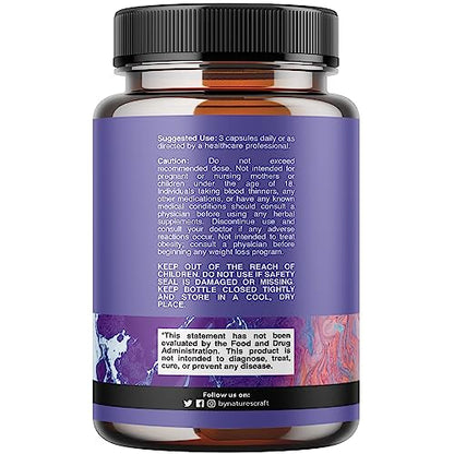Triple Magnesium Complex Supplement 400mg Elemental - High Absorption Magnesium