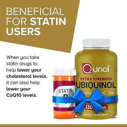 Qunol Ubiquinol CoQ10 200mg Softgels, Powerful Antioxidant for Heart and Vascular Health