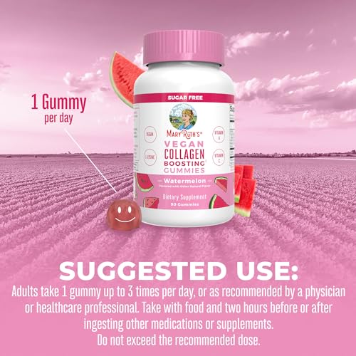 MaryRuth Organics Vegan Collagen for Women & Men, Collagen Boosting Gummies