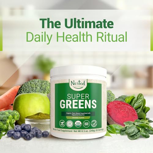 Super Greens Daily Greens Superfood Powder - Certified USDA Organic Green Powder