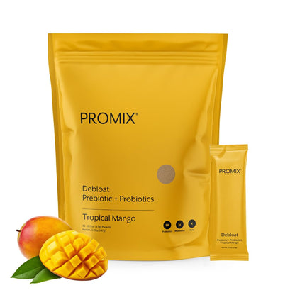 ProMix Nutrition Debloat Prebiotics and Probiotics with Baobab - Rich in Vitamin C, Bloating Relief, Immune Support - Orange - 30 Servings (Pack of 30)