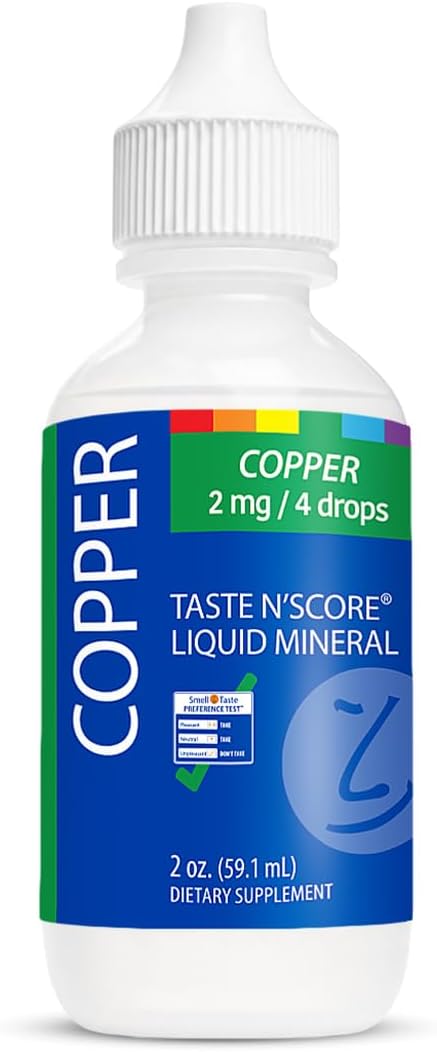 Taste N' Score Copper Liquid Ionic Supplement; 100% Pure; 2 mg; 177 Servings
