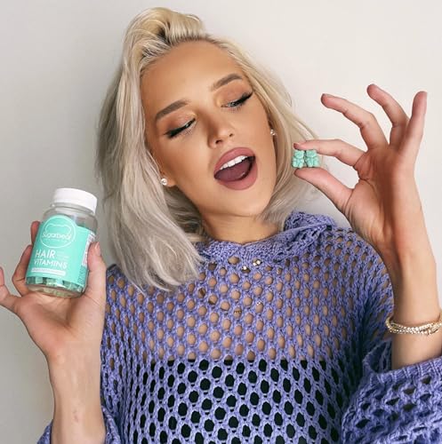 SugarbearPro Hair Vegan Vitamin Gummies for Luscious Hair with Biotin, Vitamin E, B12