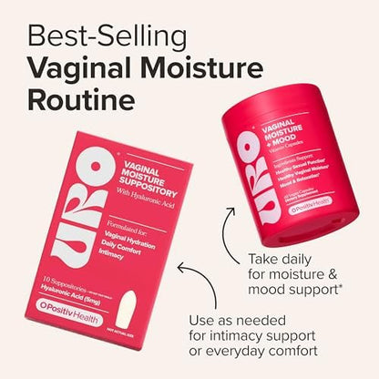 URO Vaginal Moisture + Mood and Vaginal Moisture Hyaluronic Acid Bundle