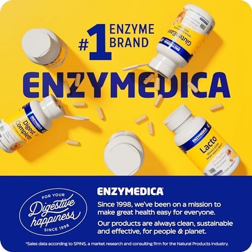 Enzymedica Natto-K Capsules, Vegan, Gluten Free, Kosher - 90 Capsules